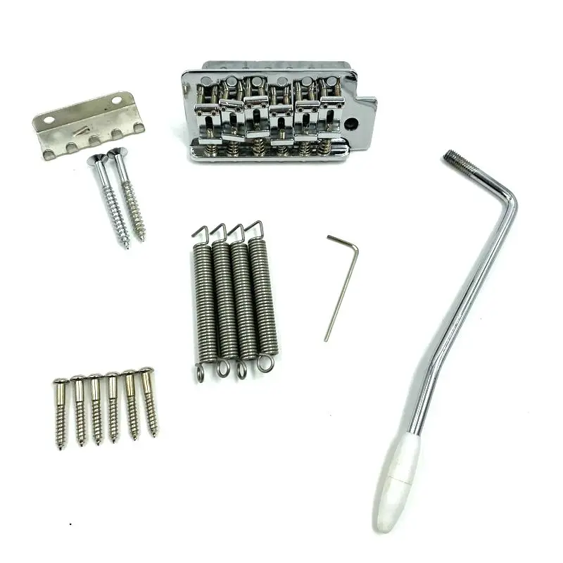 One Set ST Guitar Bridges and Tremolo 6 Screws Fixed Right Hand Version Single Vibrato