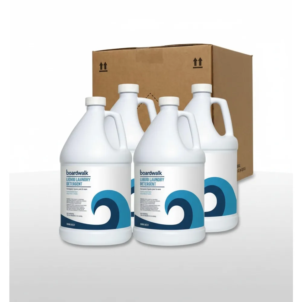 

Concentrated Liquid Laundry Detergent 4-Pack, 1 Gallon Bottles, Fresh Scent, Brightens & Whitens All Fabrics