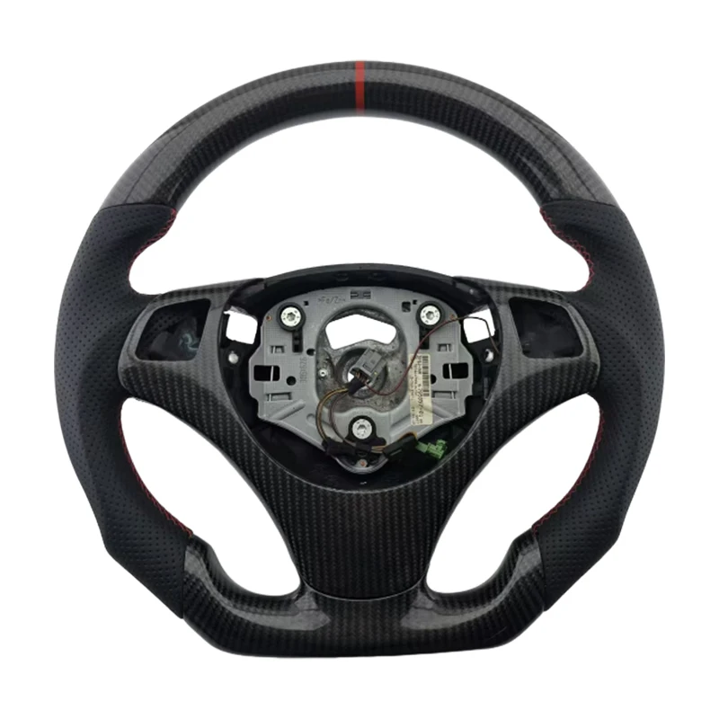 

Популярное оптовое перфорированное кожаное колесо из углеродного волокна для BMW E90 E91 E92 E93 3, автомобильный руль серии