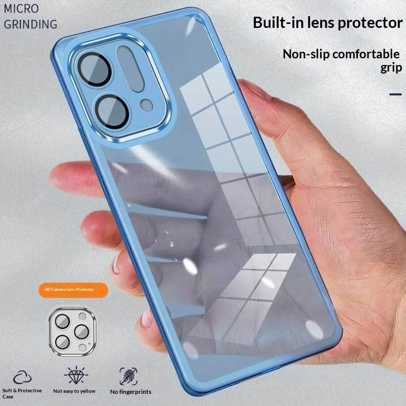 حافظة لهاتف OPPO Reno 15 14 pro حافظة بسيطة للحواجب شبه شفافة من السيليكون غطاء من البولي يوريثان الحراري لهاتف OPPO Reno15 pro ممتص للصدمات Funda