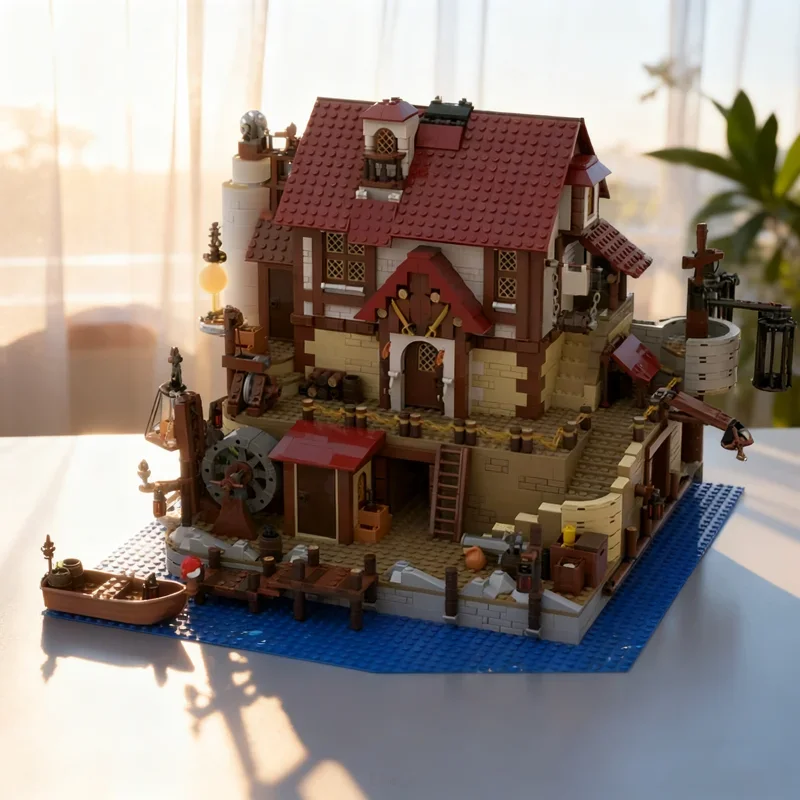 

2869pcs MOC The Pirates Pub Piratesed Model Building blocks Architecture toy creative idea Christmas gifts Education Brick Kids
