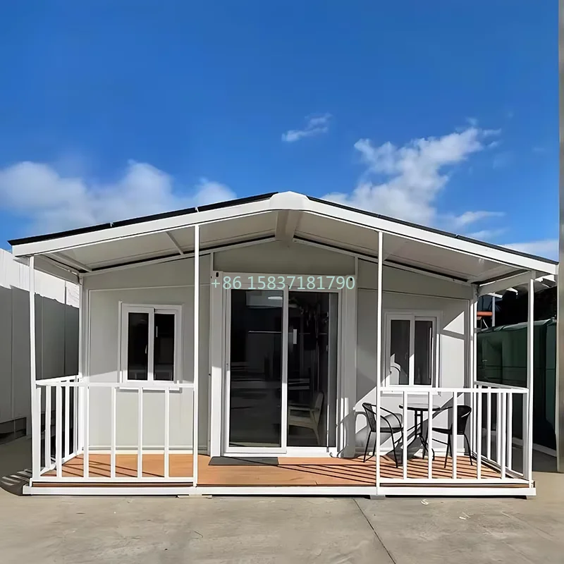 Expandable Container House Tiny Home Villa Hotel Warehouse Folding House Container Steel Sandwich Panel Material Container Home