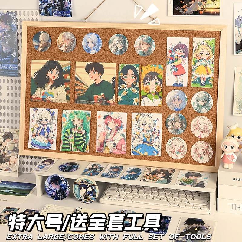 Hängende Wandplatte, Anzeigetafel, Stoffkorken für Schulbedarf, Schreibwaren, Büro, Fotowand, dekorativ, langlebig, kreatives Geschenk