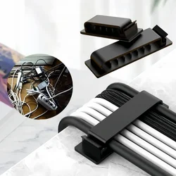 2pcs Cable Organizer Cord Management Holder Flexible USB Wire Winder Tidy Silicone Clips For Mouse Keyboard Earphone Protector