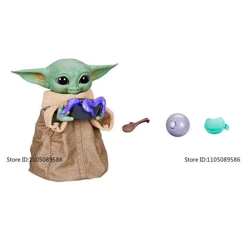 In Stock Star Wars Baby Yoda Grogu Multi-effect Sound Version Dolls Original Movie Character Model Birthday Gift Holiday Figures