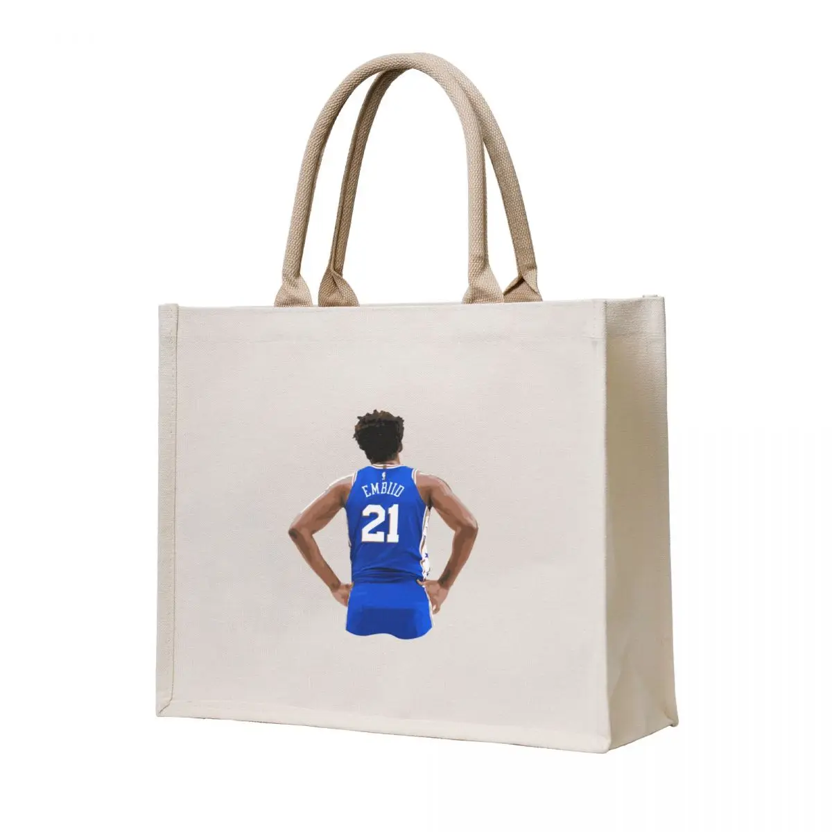 

Joel Embiid 21 Basketball Tote Bag Women's bag canvas tote bags tote bag canvas Women's shopper