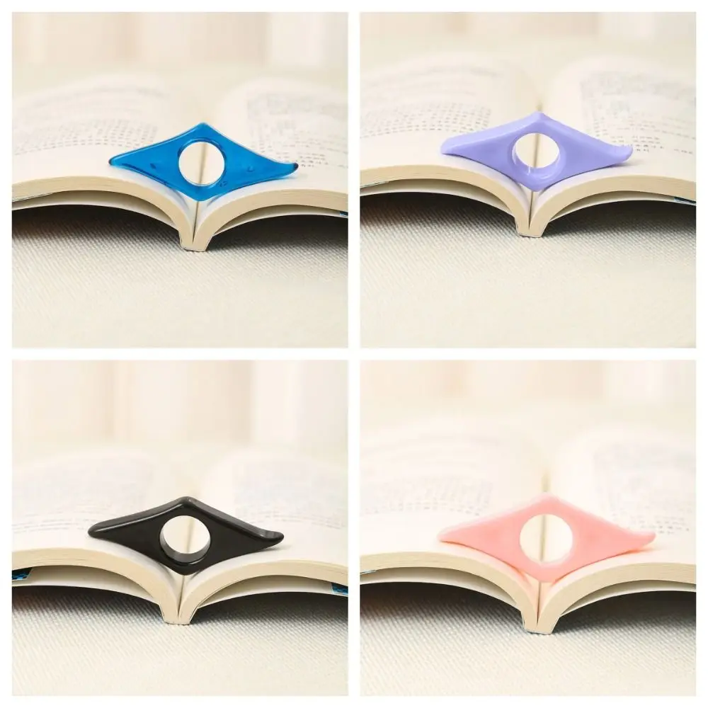 Resin Book Support Durable Fresh Color Convenient Book Page Holder Reading Book Paginator Thumb Bookmark School