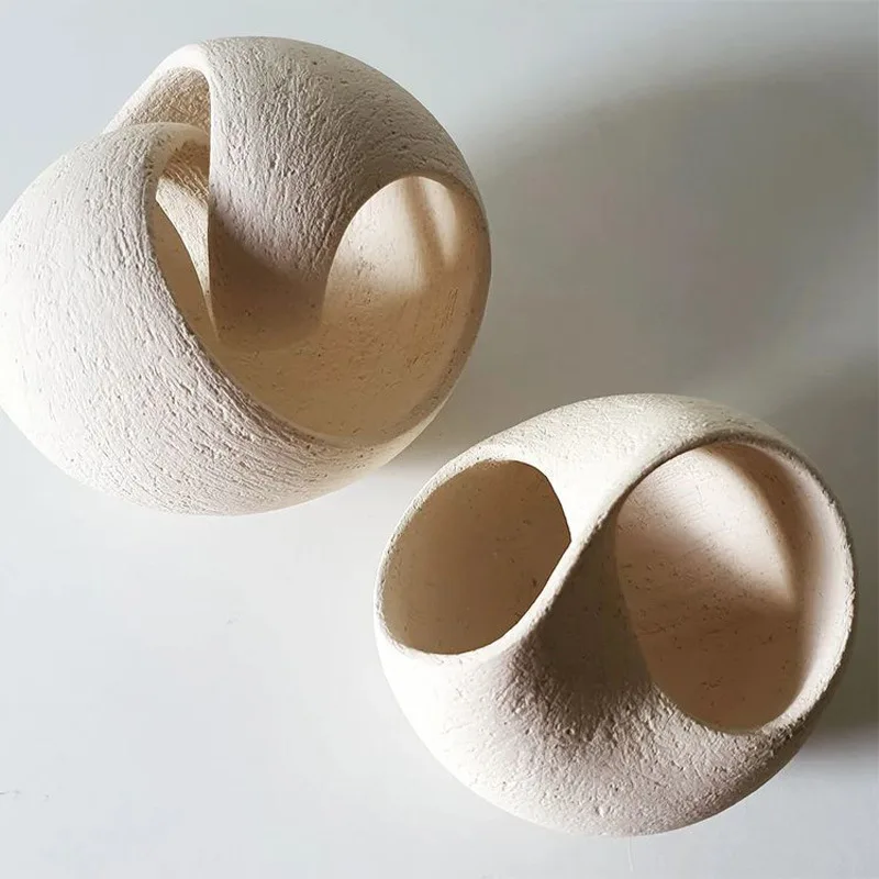 

Cross-border Japanese-style wabi-sabi wind household products indoor desktop open grid TV cabinet decorative