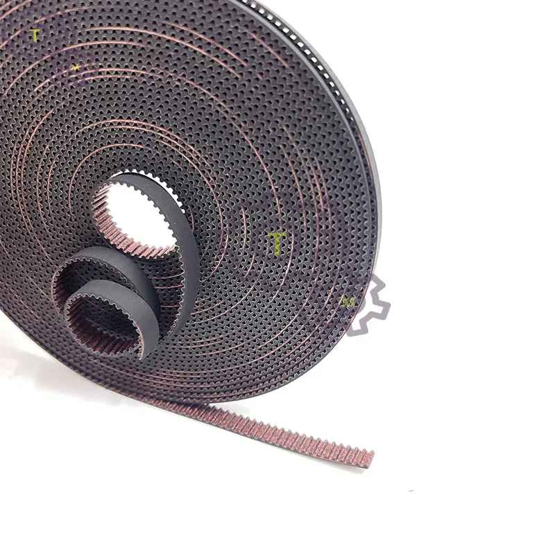 2GT/GT2 Open Belt RF Dust Proof Belt Width 5/6/9/10/12/15mm Belt Length 1m-50m GT2 Open Belt Standard Thickness