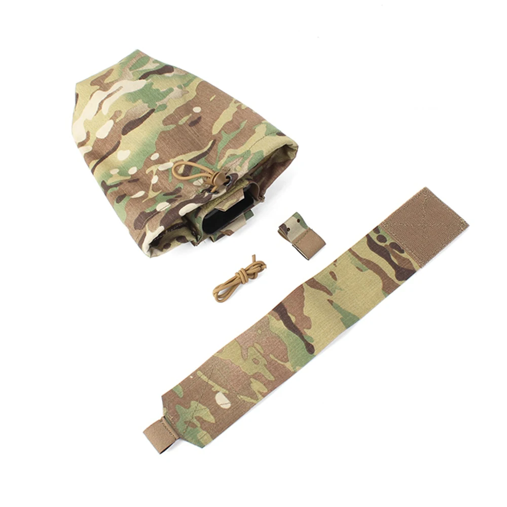 Outdoor Tactical Waist MOLLE Dump Pouch Single 5.56 Quick Pull Combined Recycling Bag for Belt
