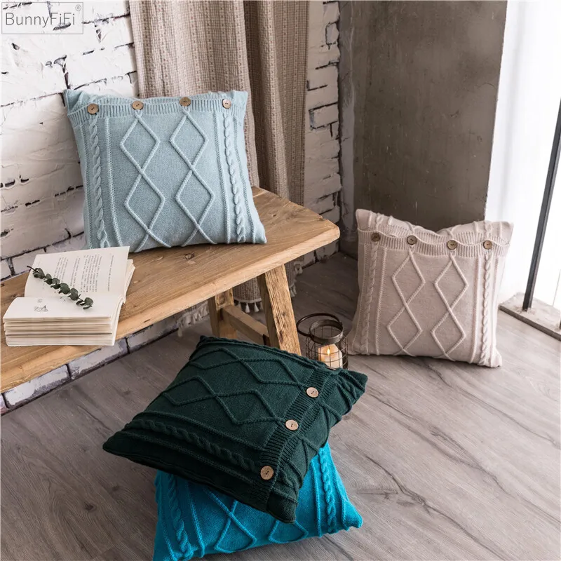 Nordic Solid Pillow Cover 18