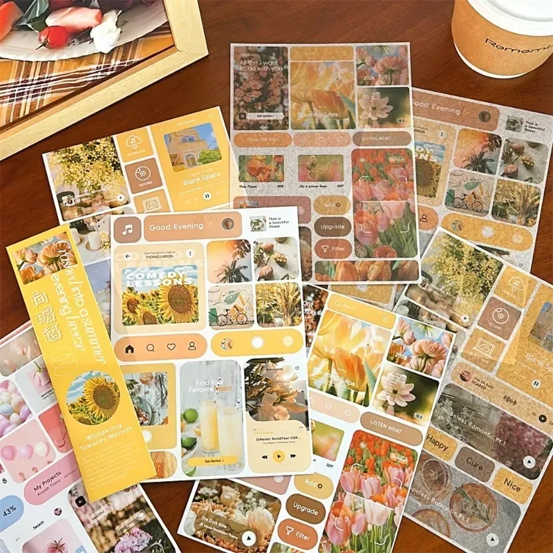Kawaii Cartoon INS Scrapbook Journal Sticker DIY Decor Beauty Scenery Fashion Staionery Phone Case Decal Student Supplies