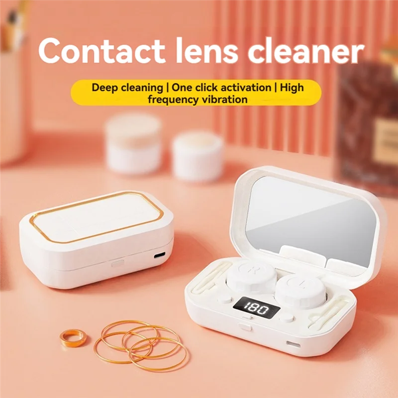 

Classy-Contact Lens Cleaning Ultrasonic Cleaning Machine Four Block Fixed Time Portable Pupil Cleaning Device A