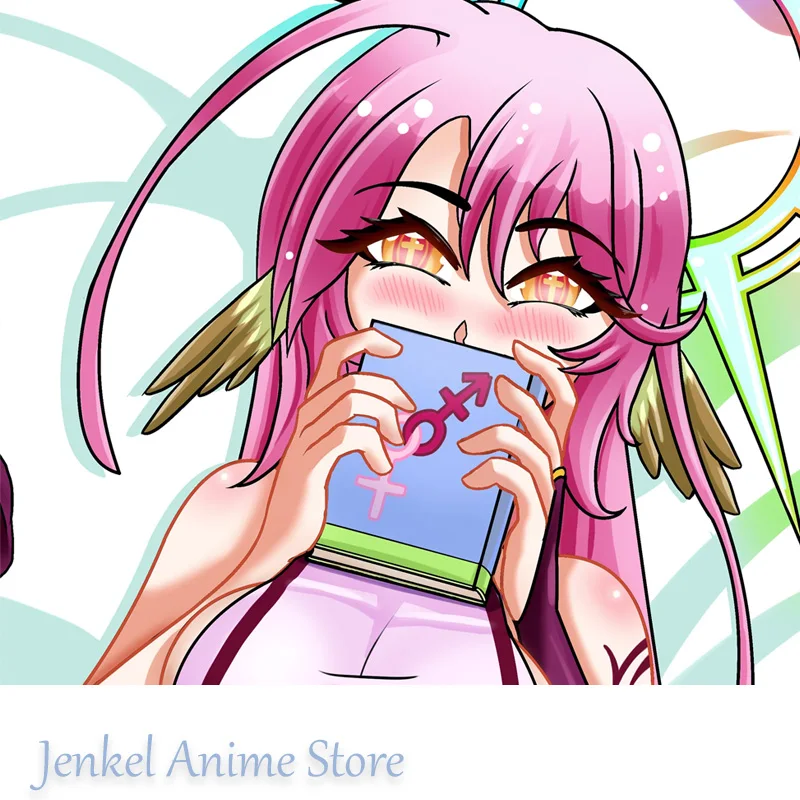 

Наволочка для дакимакуры Jibril из аниме «Game No Life», в натуральную величину, с двусторонней печатью, чехол для подушки для тела