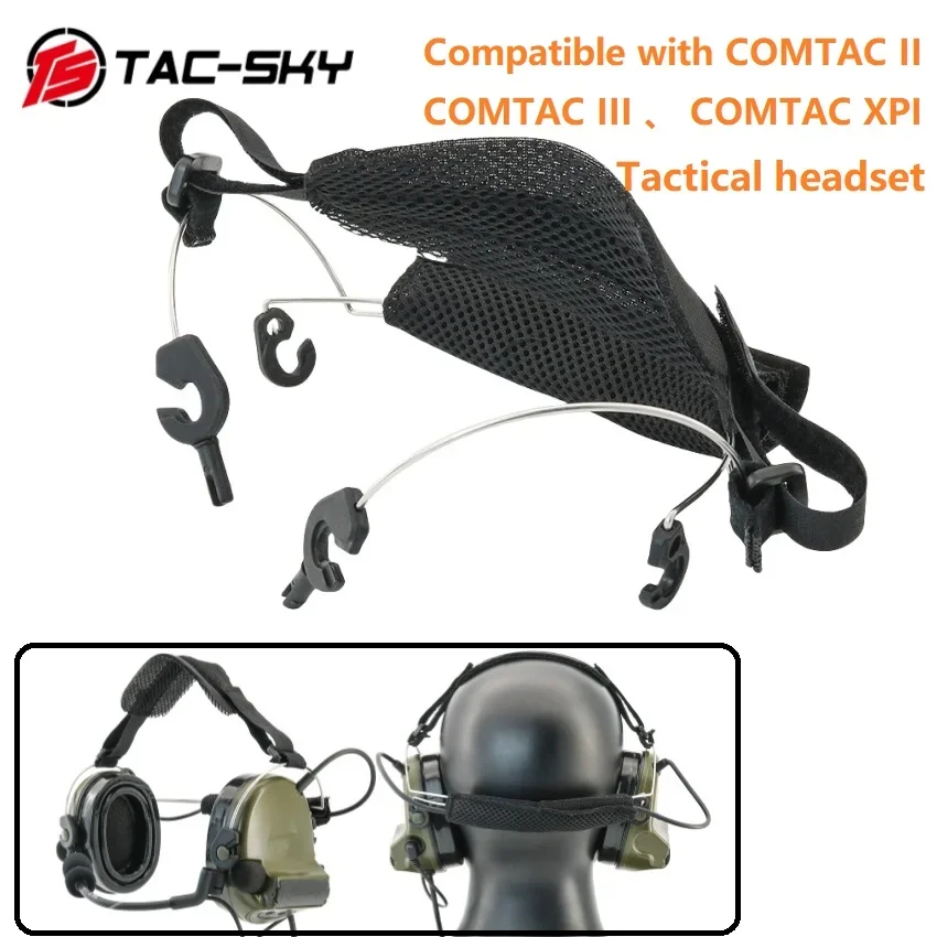 TAC-SKY Tactical Headset C2 C3 Back Headband Accessories for COMTAC II、COMTAC III、COMTAC XPI Hunting Airsoft Shooting Headphones