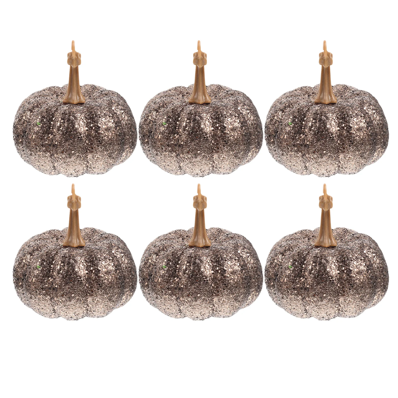 

6 Pcs Dining Room Table Decor Festival Pumpkins Halloween Foam Sequined Artificial Foams