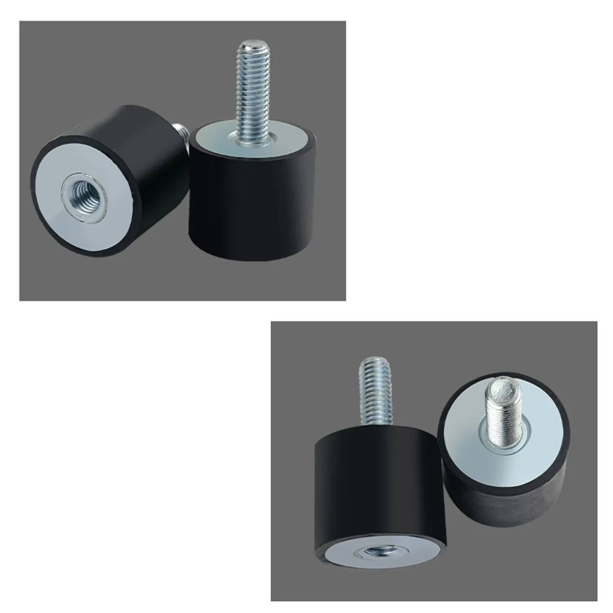 VD Tipo Rubber Shock Absorber, Inner e Outer Threads