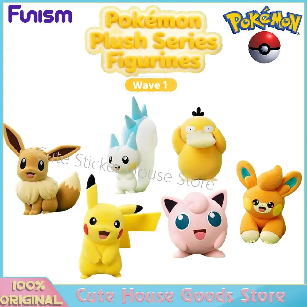 

[В наличии] оригинальные функциональные фигурки покемонов Пикачу Иви Джигглипафф Pawmi Psyduck Pochirisu Kawaii милые фигурки модель