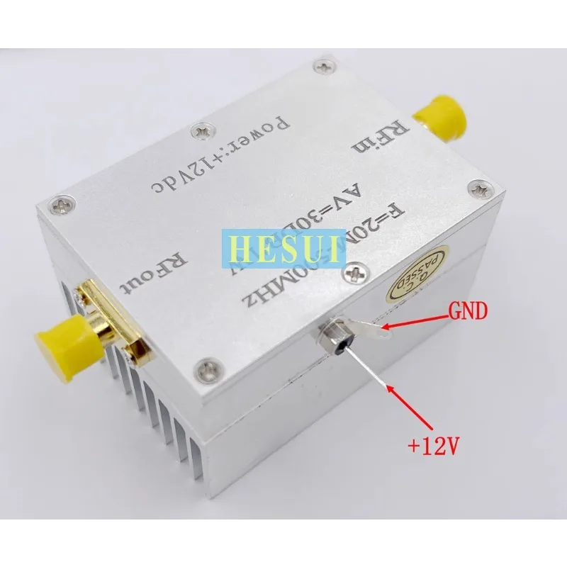 20MHz-500MHZ 1W amplifier HF VHF UHF FM transmits broadband radio frequency