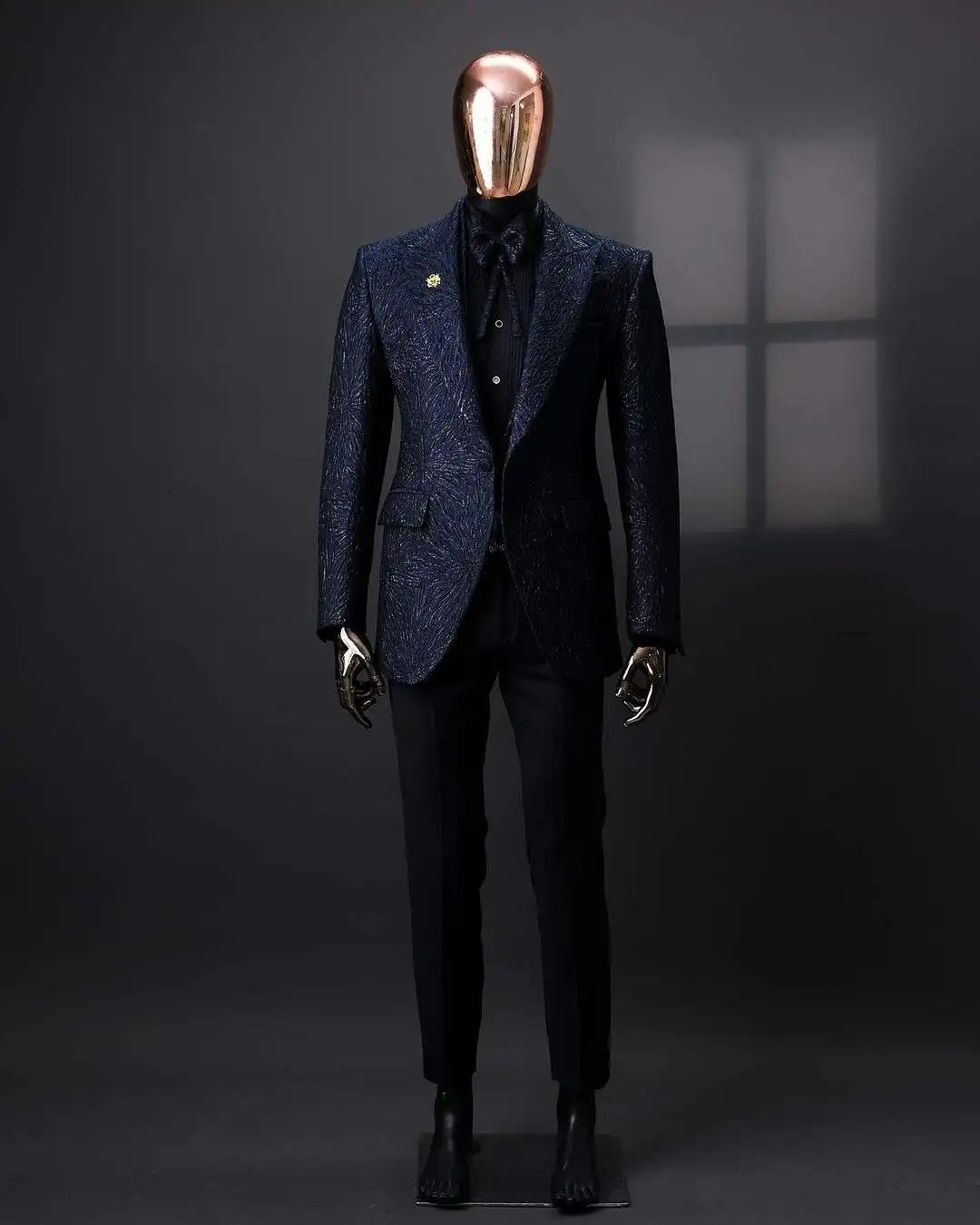 موضة الزفاف الرجال البدلة حفلة موسيقية البدلة 3-قطعة معطف المخملية سترة السراويل مصممة خصيصا العريس وصيف المناسبات الرسمية حسب الطلب #1