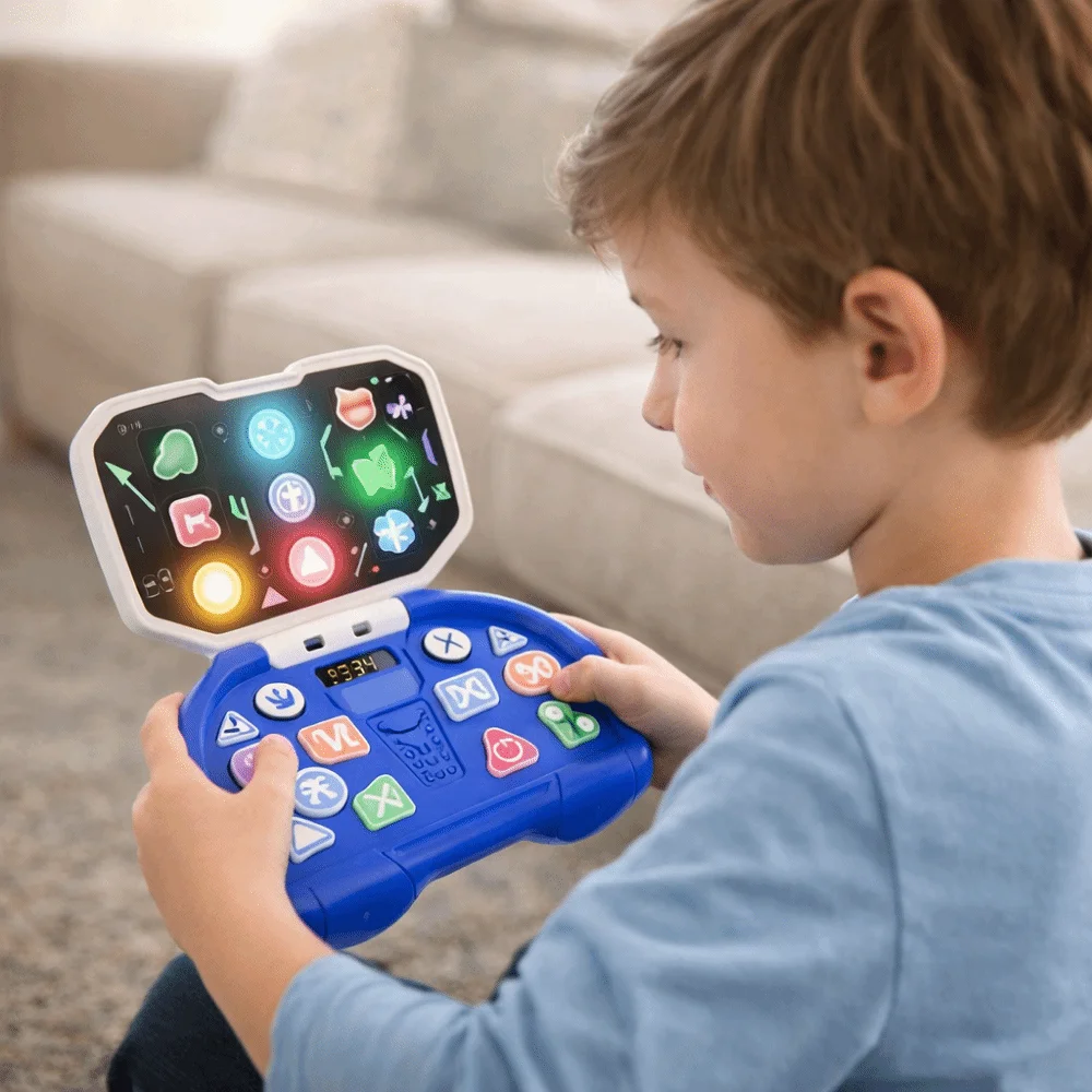 Juego de Ritmo con Luces Intermitentes Flip Design, Juego de Ritmo de Presión Rápida, Regalo para Niños, Juego de Ritmo Musical con Botones