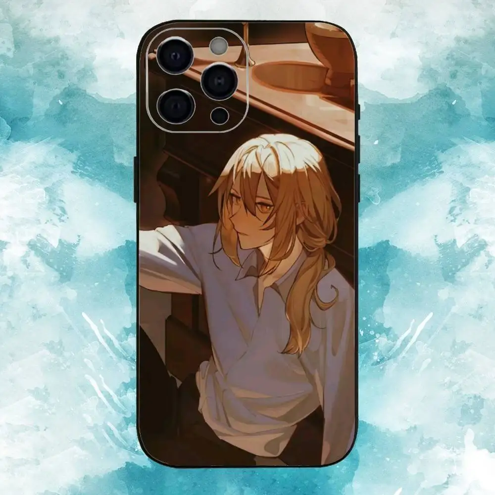 حافظة هاتف The Beginning After End لهاتف iPhone17,16,15,14,13,12,11 Plus، Pro Max غطاء أسود ناعم