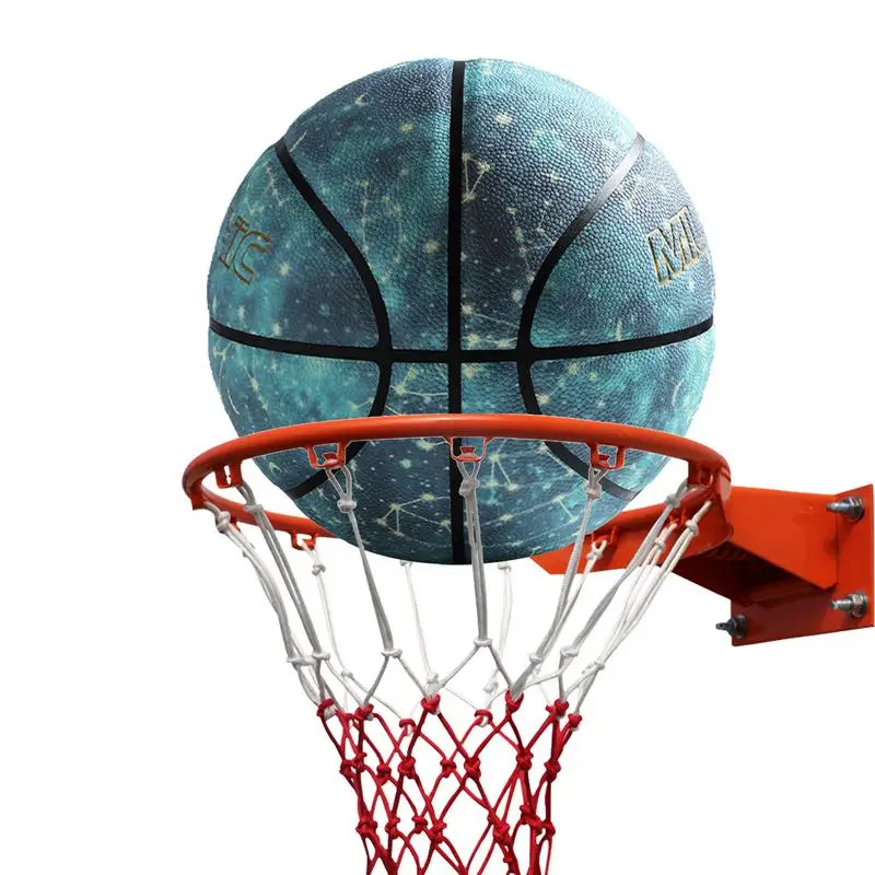 

Luminous Basketball Reflective PU Wear-Resistant Glowing Basketball With 12 Constellations For Night Sports Game