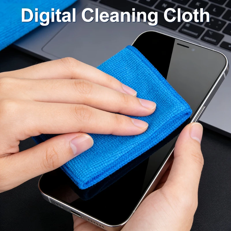 Microfiber Screen Cleaning Cloth for Phones, Tablets, Laptops & Monitors – Chemical-Free, Fingerprint-Proof, No Residue, Electro