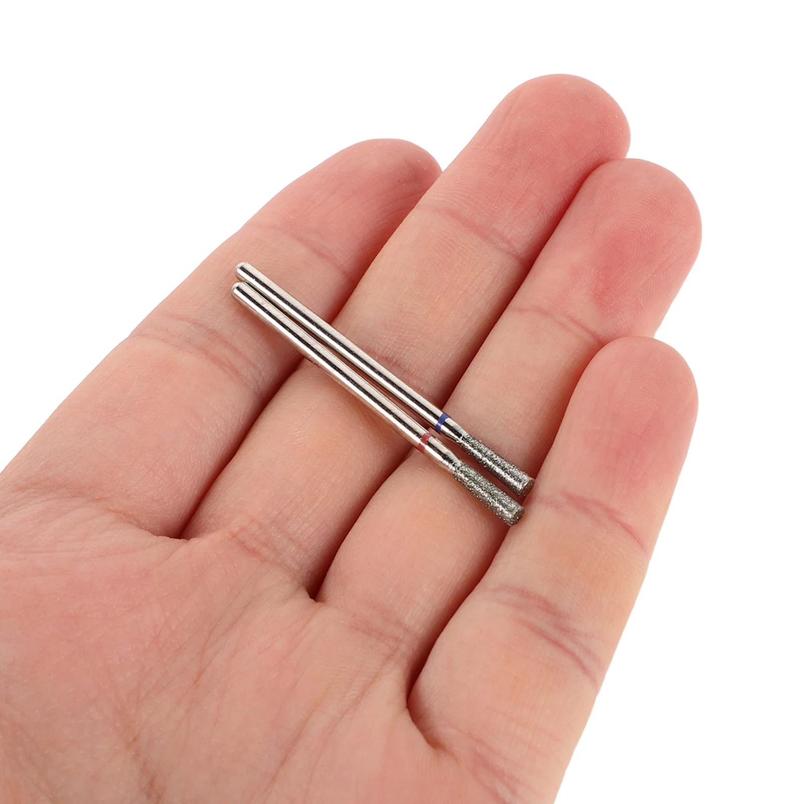 10個入りネイルドリルビットセット：ロシア式マニキュアキューティクル除去ツール、超硬コーンネイル研磨ビット、スムーズな研磨サロン用