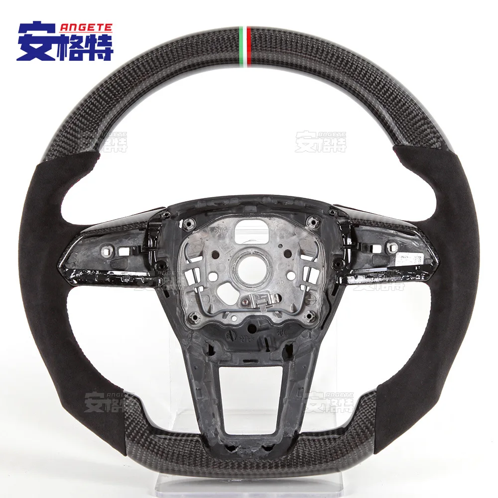 

Applicable to:Suitable for Audi Q7 carbon fiber perforated leather car steering wheel packing wheel old and new