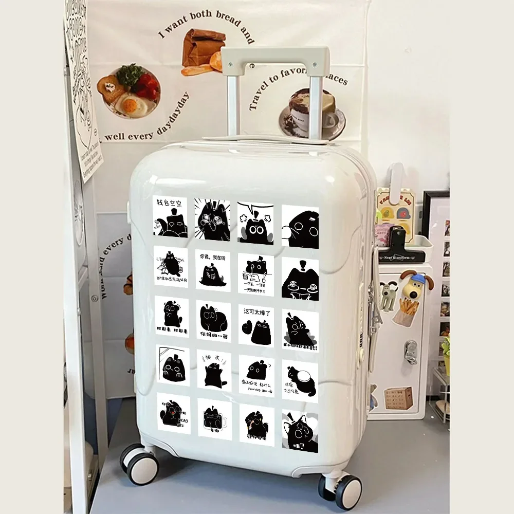 63-Piece Kemao Mao Meme Stickers - Stiker Dekoratif untuk Notebook, Casing Ponsel, Tas Ransel & Laptop (Anime Worlds Store)