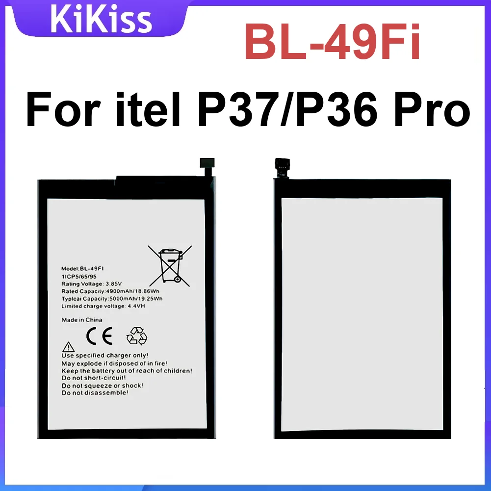 

Аккумулятор мобильного телефона Bl-49Fi емкостью 5000 мАч для Itel P37 P36 Pro, прочный, долговечный