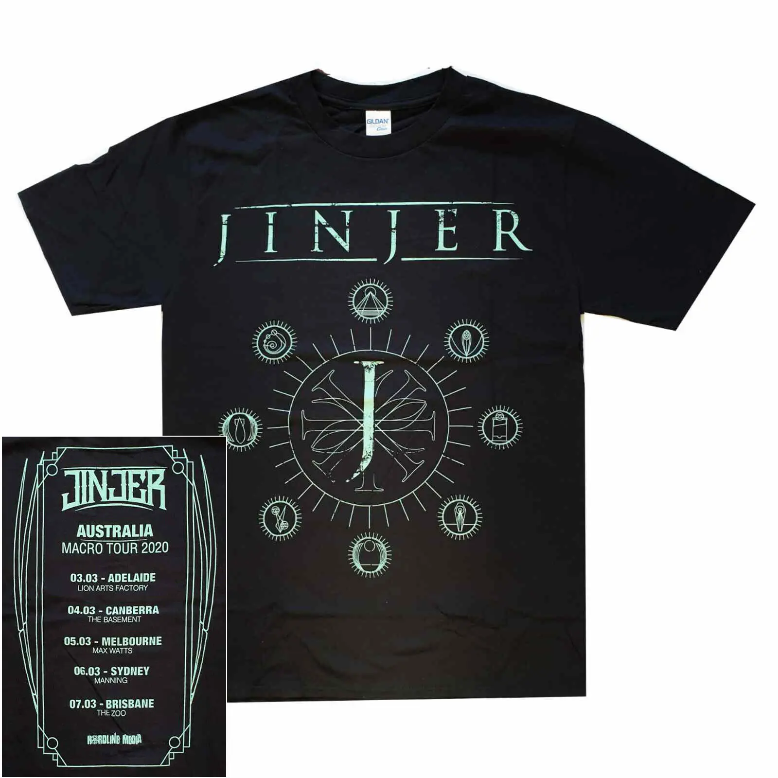 

Jinjer Jeometry Australian Tour Shirt S-XXL Official Metal Band T-Shirt