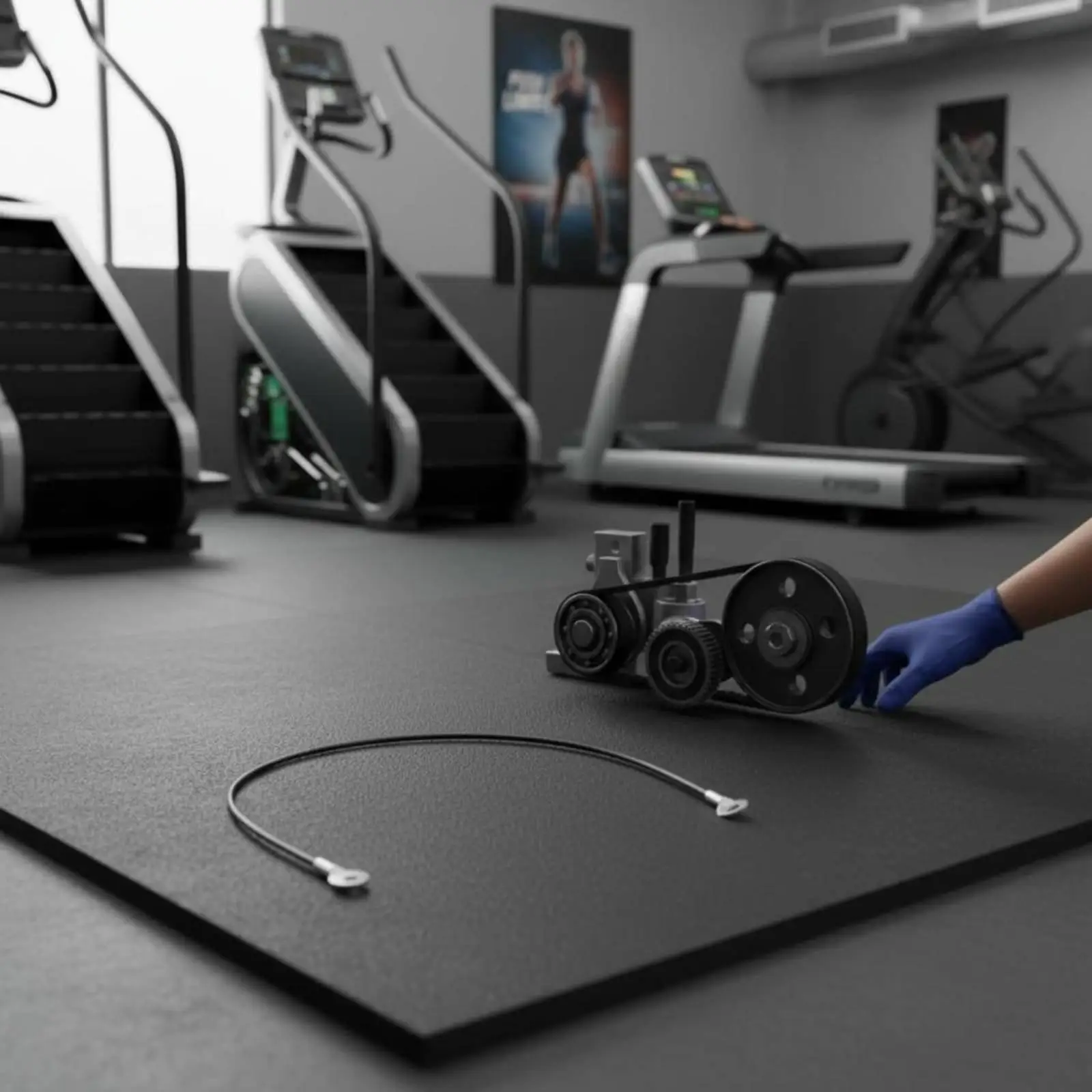 Accessoire de poulie à œillet renforcé par corde pour machine de fitness, outils de gym pour machines de fitness de marche d'intérieur