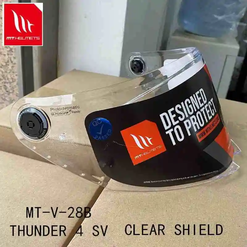 MT เปลี่ยน Face Shield สําหรับรุ่น THUNDER 4 SV หมวกกันน็อค MT-V-28B เลนส์หมวกกันน็อค Original MT อะไหล่