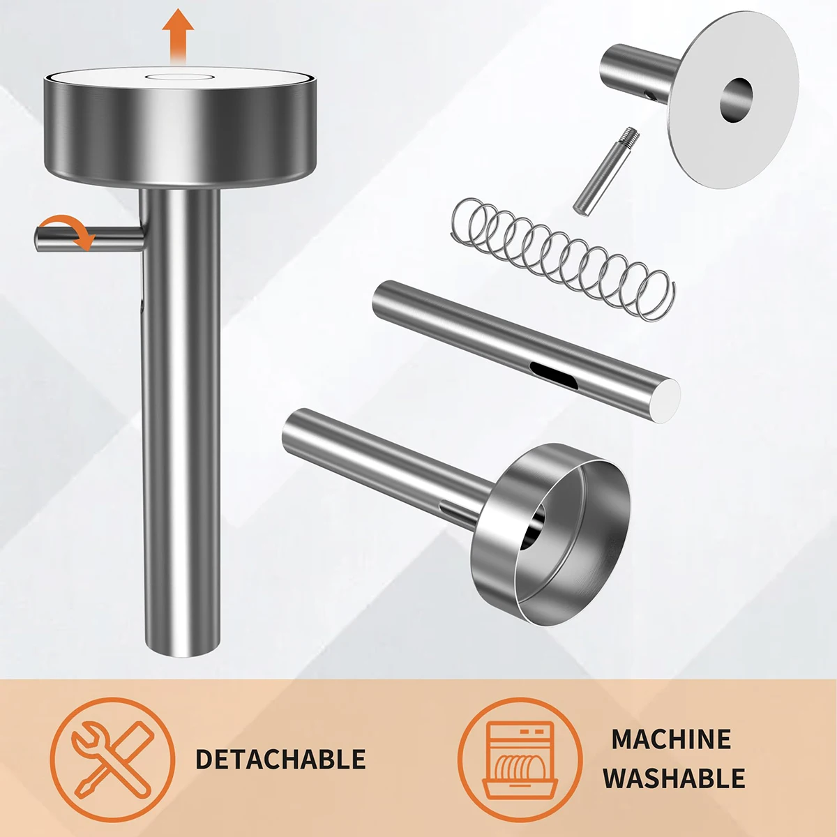 ملعقة من الفولاذ المقاوم للصدأ للطعام غير لاصقة من الفولاذ المقاوم للصدأ أداة صنع الفلافل صانع كرات اللحم أداة كرات اللحم
