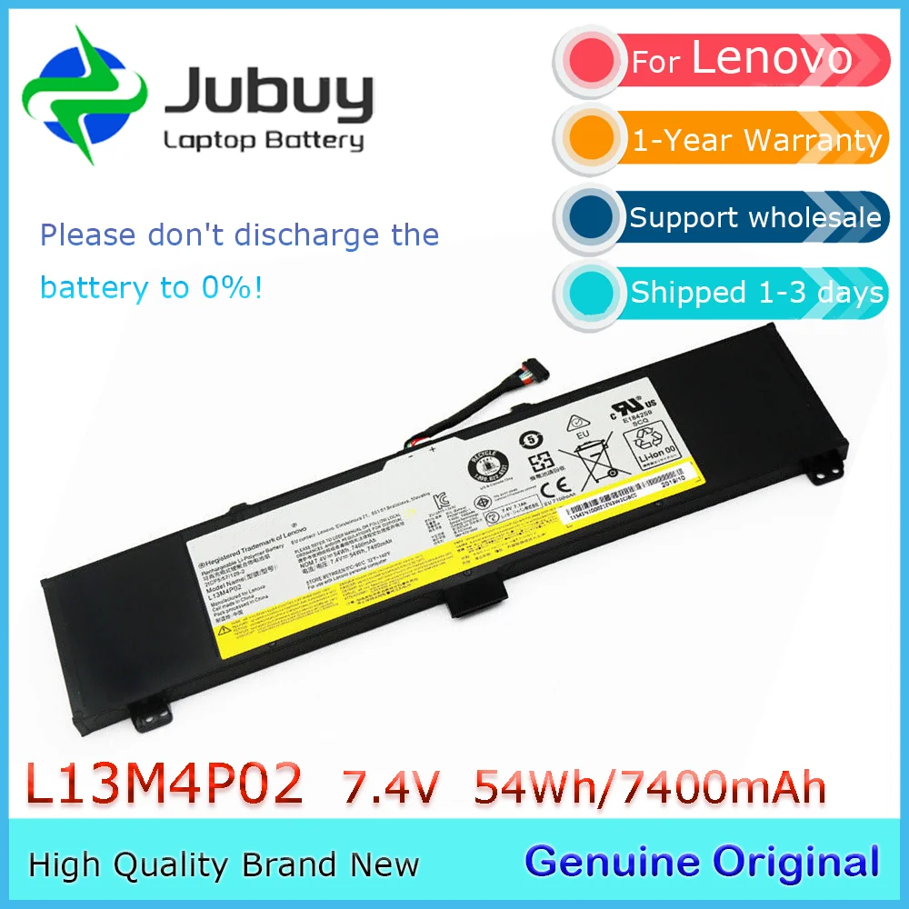 L13M4P02 7.4V 54Wh Original Laptop Battery for Lenovo Erazer Y50-70 Y70-70 Y50-70AM-IFI ISE L13N4P01