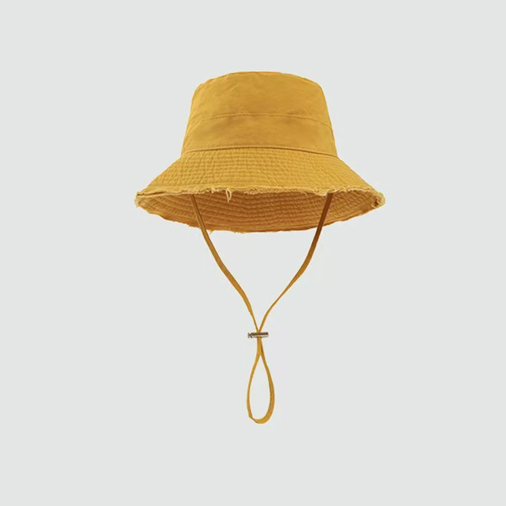 

Корейская розовая рыбацкая шляпа с большими полями, женская летняя пляжная панама для путешествий, солнцезащитная панамская кепка