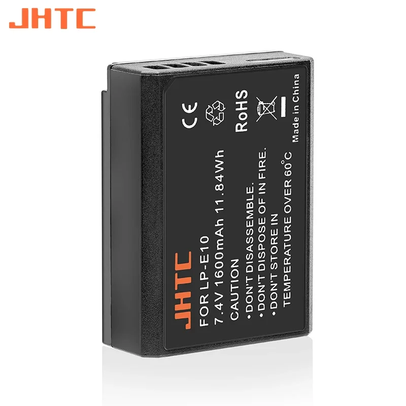 LP-E10 LP E10 Battery for Canon EOS 1100D 1200D 1300D Rebel T3 T5 T6 T7 Kiss X50 X70 1600mAh LPE10 E10 Batteries Charger