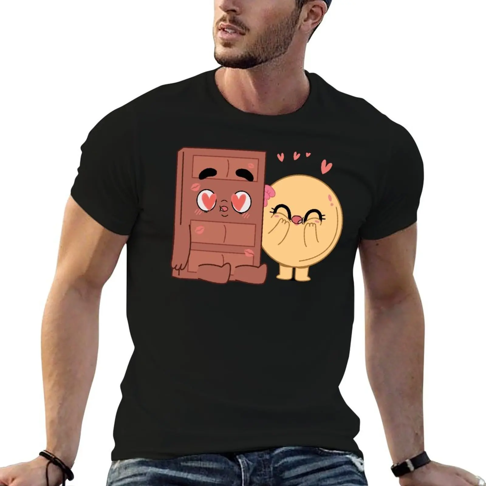 

Choco And Pancake Couples Love T-Shirt t shirts for man graphic funny man t shirts for men casual essential t shirt T-Shirt