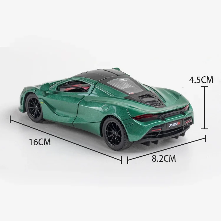 1:32 McLaren 720S Diecast Alloy Pull Back Car Collectable Toy Gifts For Kids