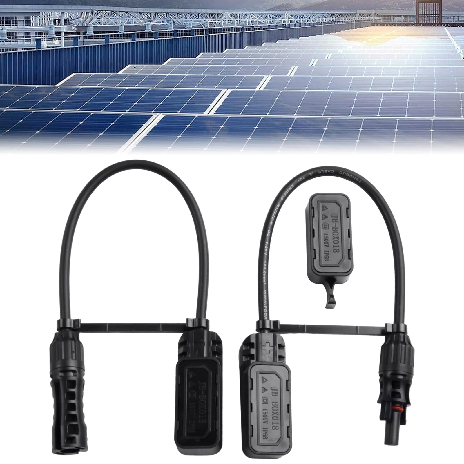 Solar Accessory Connector Box Solar Connector Panel Adaptor Solar Connectors Cable Connector 1500V/30A 3-split Metal Reliable