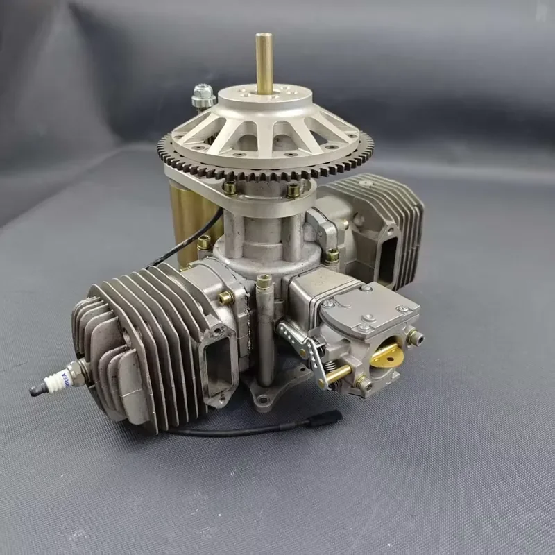 

Twin Cylinder Two-Stroke 170CC Engine Aeromodel Fuel Motor with Generator and Electric Starter