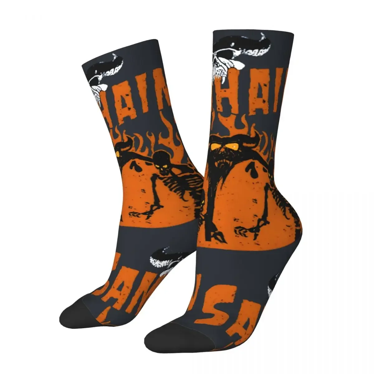 Crazy The Untold Story Of Samhain Band Sock for Men Harajuku Primal Tales of Savagery Quality Crew Sock Novelty Gift tops fugees