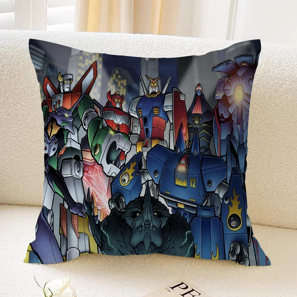 UFO Robot Goldrake Grendizer Sci Fi Anime Pillow Gift Home Office Decoration Bedroom Sofa Car Cushion Cover Case 45x45