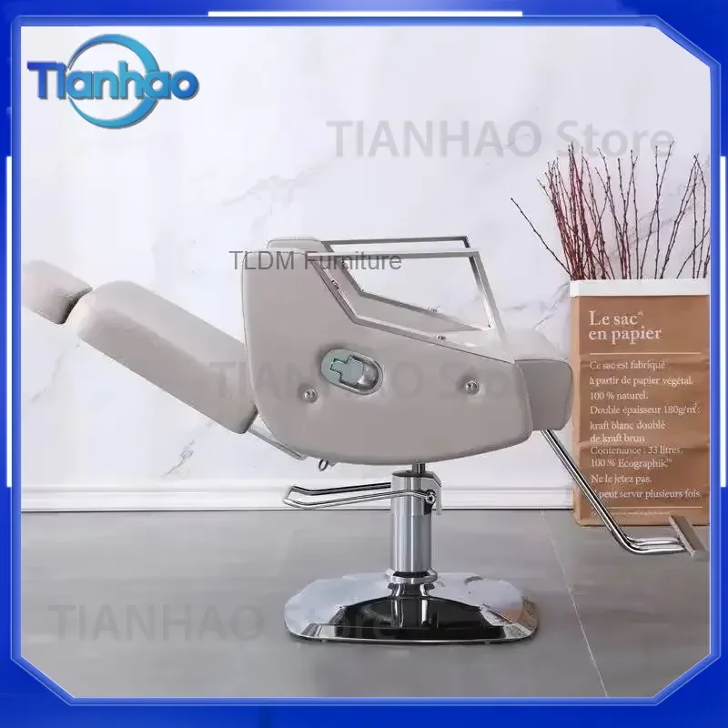 Luxury Beauty Barber Chair for Salon Reclinable Portable Swivel Hydraulic Cadeira De Barbeiro Salon Furniture