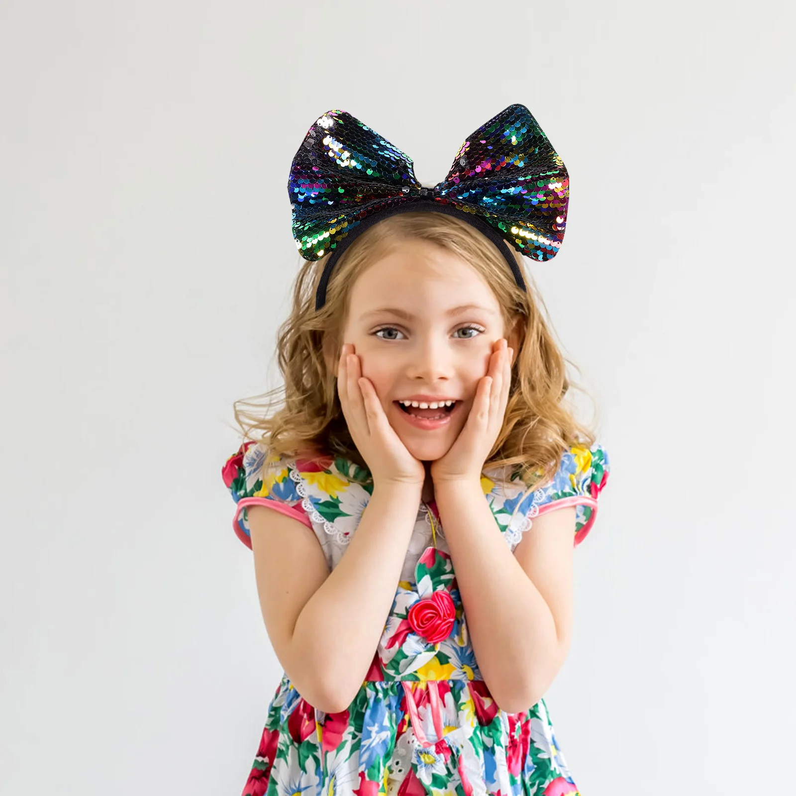 

Glitter Sequin Large Bow Headband Cute Decorative Headband Party Hair Accessories for Women Girls Hair Accessories