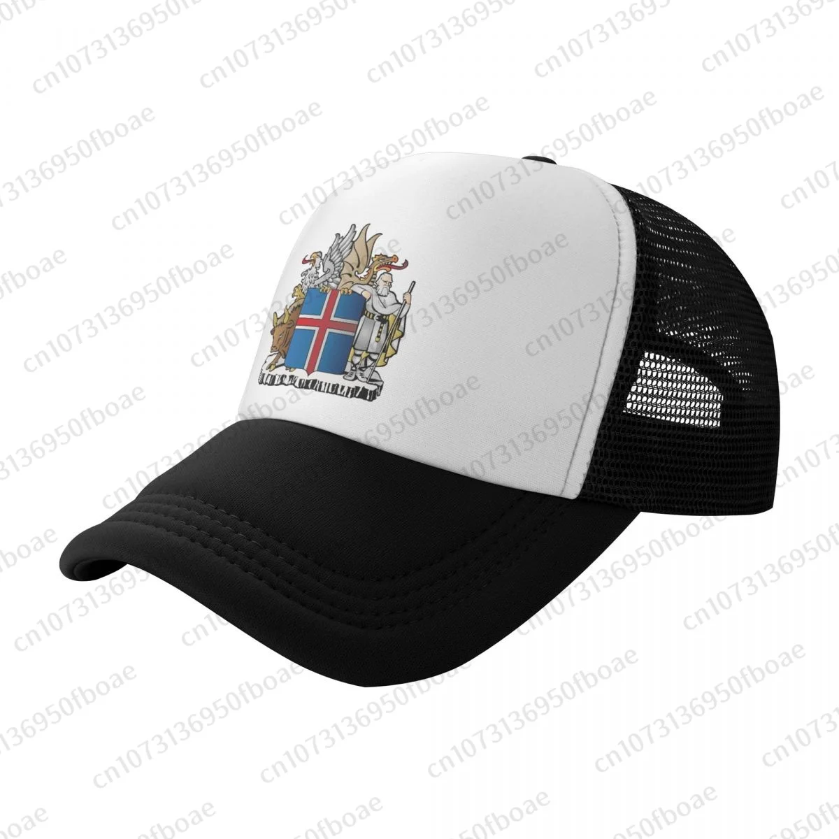 Of Arms Of Iceland Mesh Baseball Cap Summer Outdoor Men Women Fashion Sport Hats Hip Hop Trucker