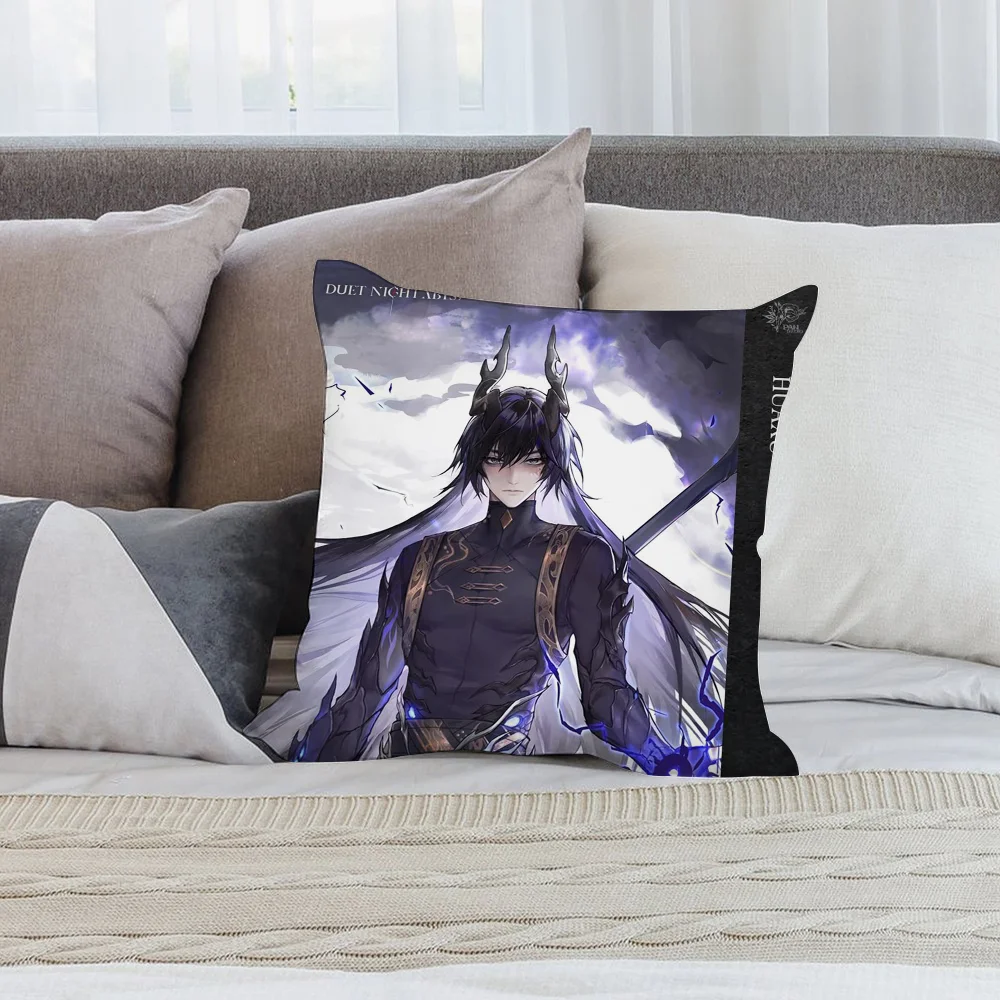 D-Duet N-Night A-Abyss Pillow Case Short Plush Pillow Covers Sofa Decorative Gift Home Double-sided Printing Cushion Cover