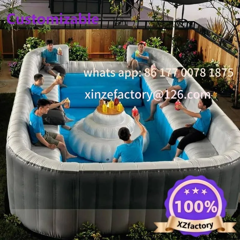 Customizable Commercial Customized Inflatable Sofa Pools Swimming with Portable Lounge for Party